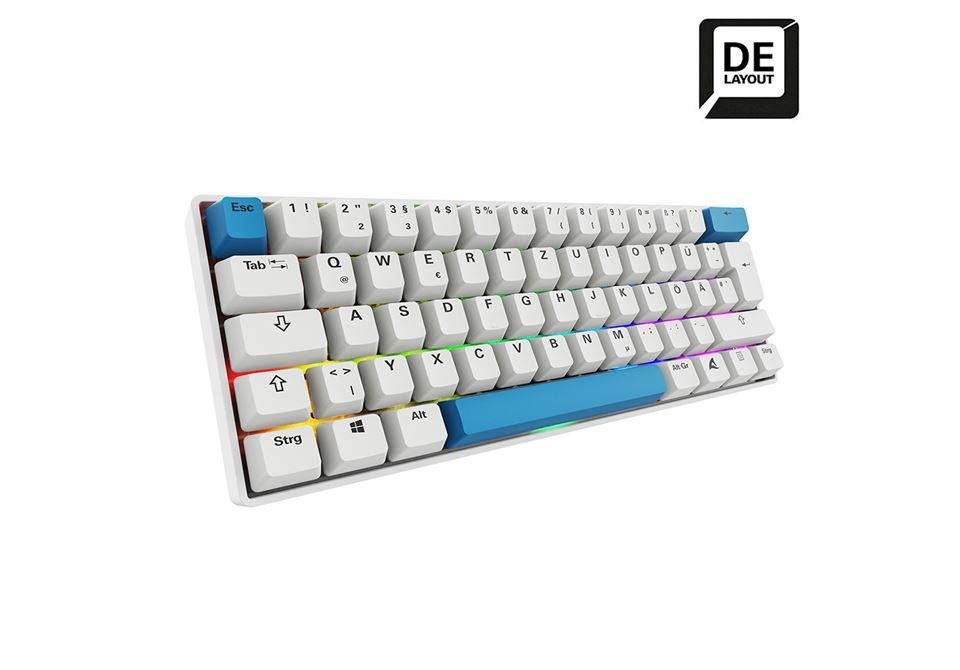 Sharkoon Gaming Tastatur Skiller SGK50S4 Gen2 PBT wei-gelRGB