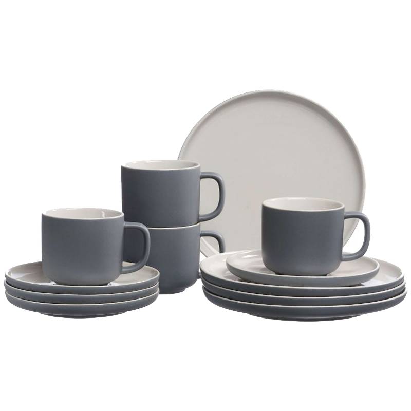 Ritzenhoff & Breker Kaffeeservice JASPER, grau, 12-teilig