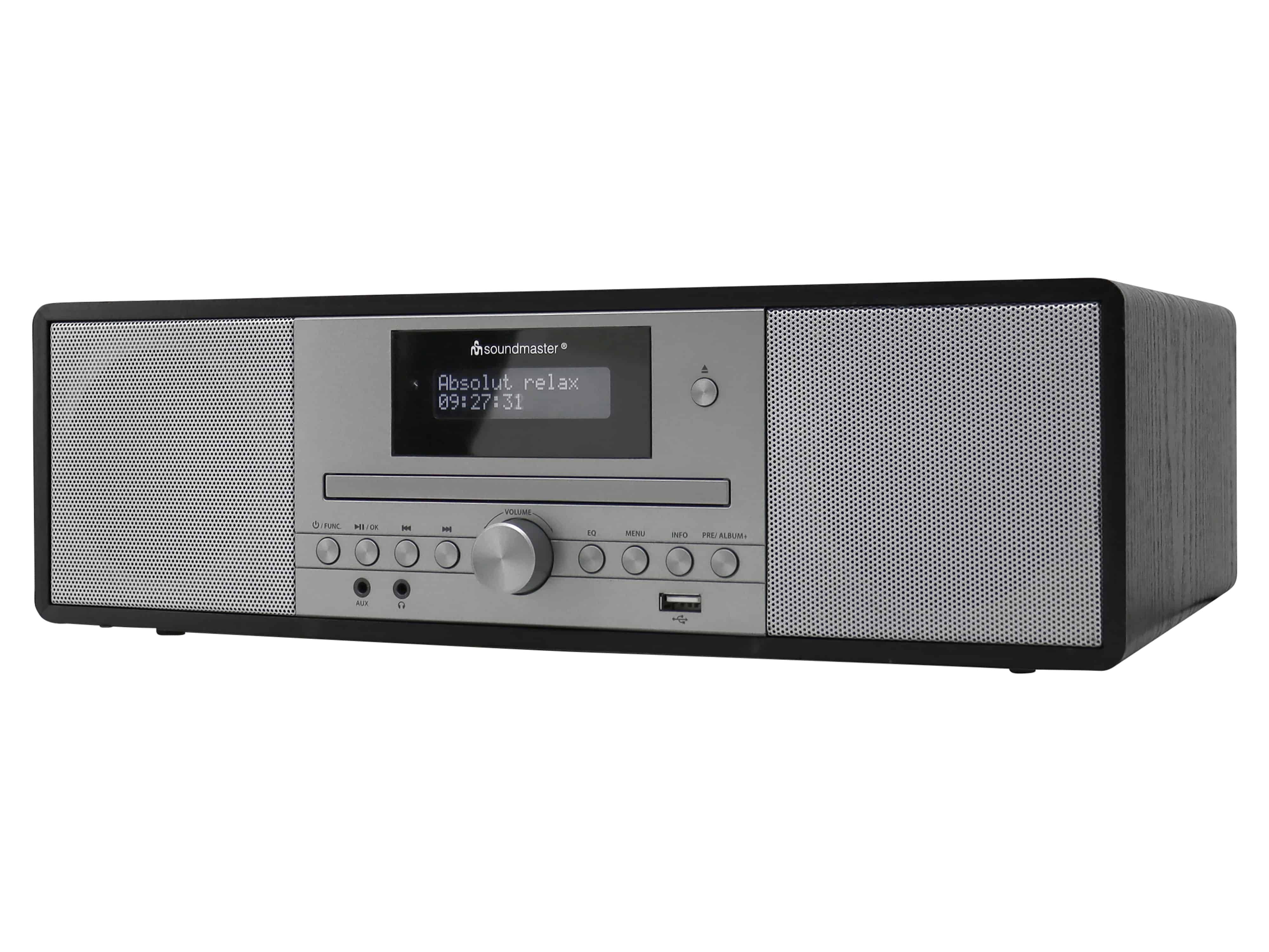 SOUNDMASTER Stereo-Musikcenter DAB980SW, DAB+/UKW, CD, MP3, USB, BT