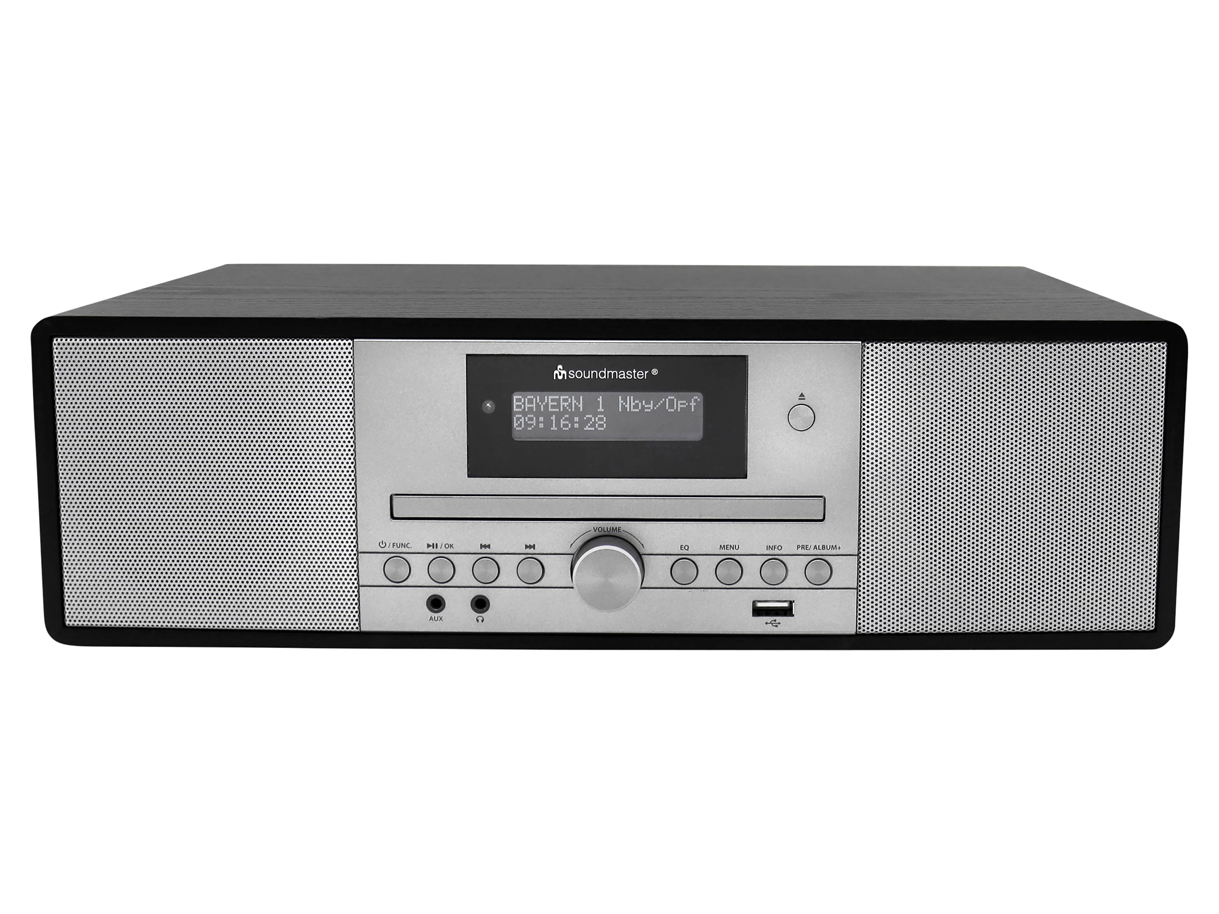 SOUNDMASTER Stereo-Musikcenter DAB980SW, DAB+/UKW, CD, MP3, USB, BT