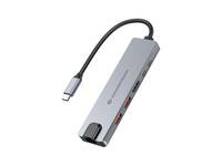 Conceptronic DONN29G 6-in-1 USB 3.2 Gen 2 Dockingstation - 4K60Hz HDMI - USB-A 10Gbps x 2 - USB-C