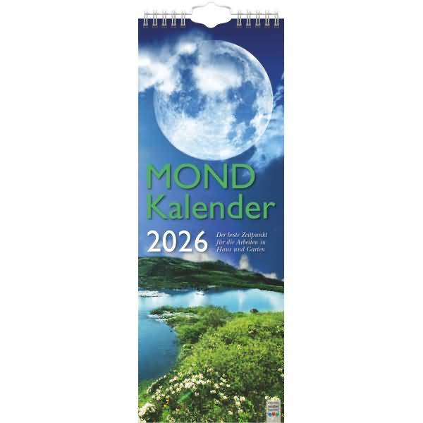 Streifenkalender Mond 15,5x42,8cm 2026
