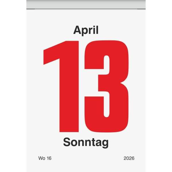 Abreißkalender 65x98mm 2026