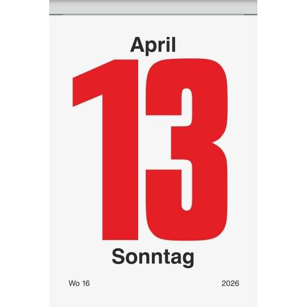 Abreißkalender 81x106mm 2026
