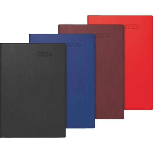 Taschenkalender 716 7,2x10,5cm 1 Woche/Seite Kunststoff farbig sortiert 2026