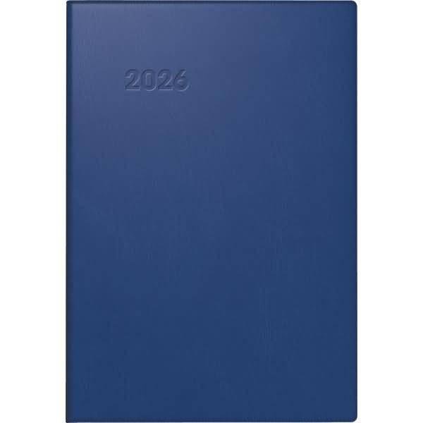 Taschenkalender 723 7,6x11,2cm 1 Woche/2 Seiten Kunststoff dunkelblau 2026