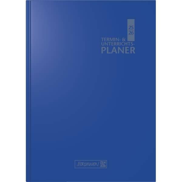 Lehrerkalender 1 Woche/2 Seiten 2025/2026 ca. A5 17x24cm Baladek blau