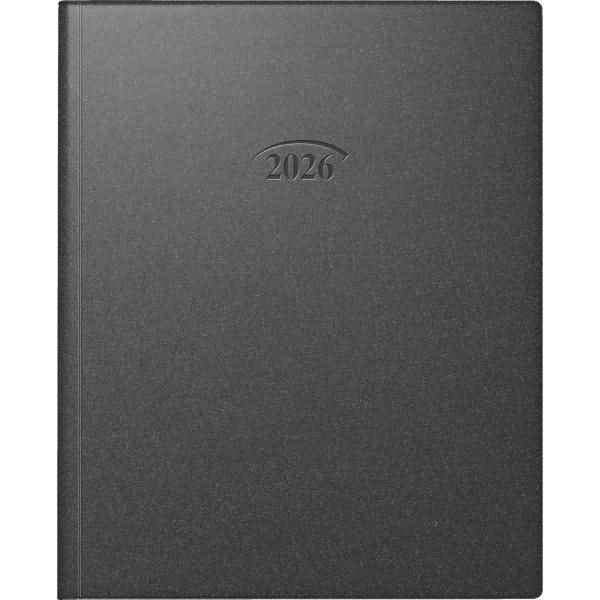 Buchkalender Manager Wt7 weektimer 21x26cm 1 Woche/2 Seiten Artistico Kunststoff schwarz 2026