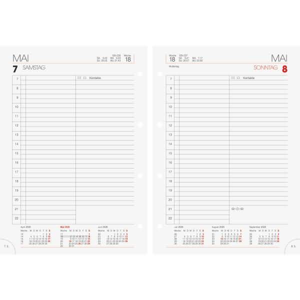 Tageskalendarium 765 14,3x20,2cm 1 Tag/Seite 2026