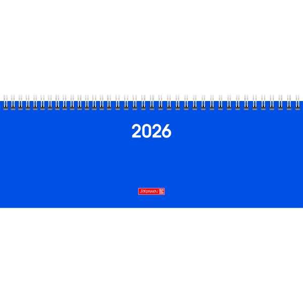 Querkalender 772 29,7x10,5cm 1 Woche/2 Seiten Karton-Umschlag blau 2026