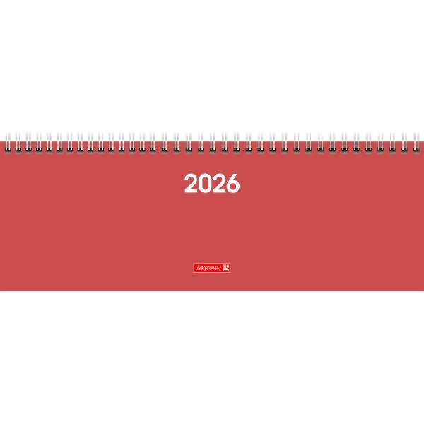 Querkalender 772 29,7x10,5cm 1 Woche/2 Seiten Karton-Umschlag coral 2026