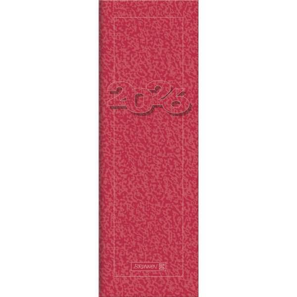 Vormerkkalender 782 10x29,7cm 1 Woche/Seite Karton rot 2026