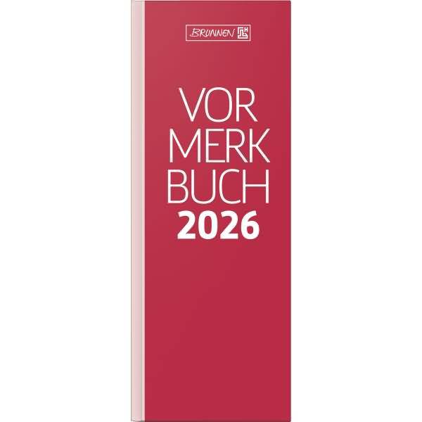 Vormerkbuch 785 11x29,7cm 1 Tag/Seite Deckenband rot 2026