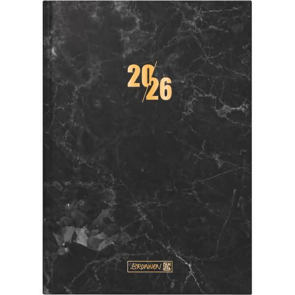 Buchkalender 795 A5 1 Tag/Seite Grafic-Einband Blue Liquid 2026