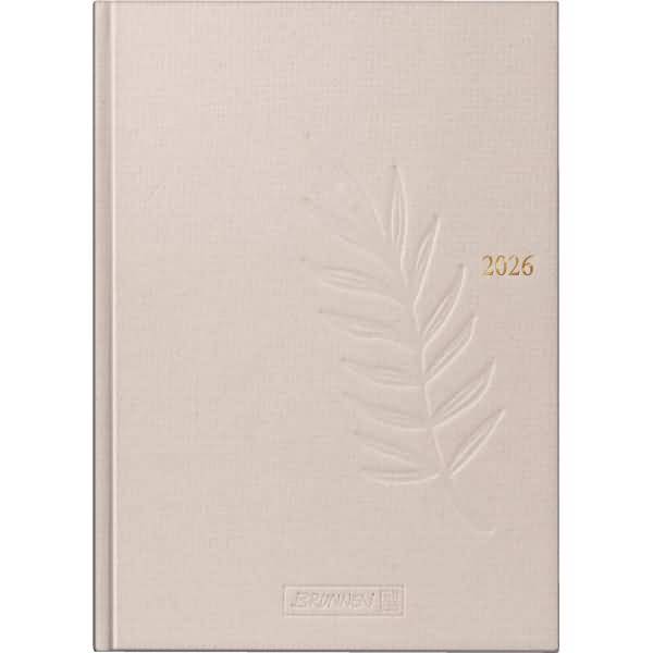 Buchkalender 798 A5 1 Tag/Seite Naturkarton hanf 2026