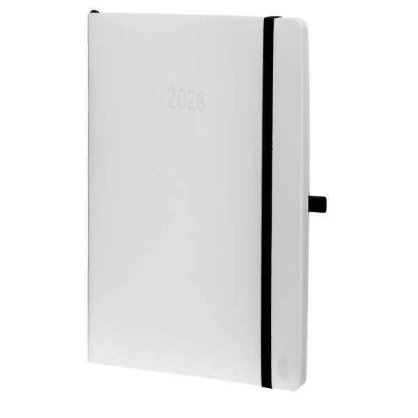 Buchkalender Chronobook Softcover White Edition A5 1 Woche/2 Seiten weiß 2026