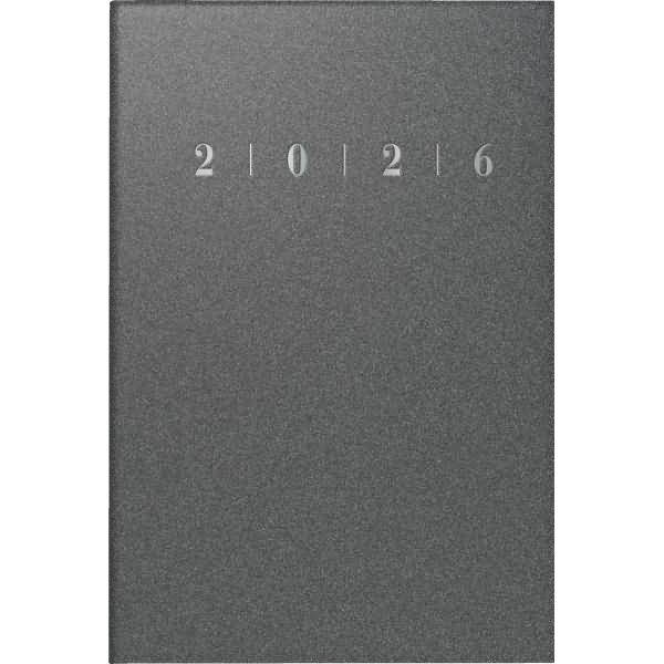 Taschenkalender Partner Industrie I 7,2x11,2cm 1 Woche/2 Seiten Kunststoff anthrazit 2026