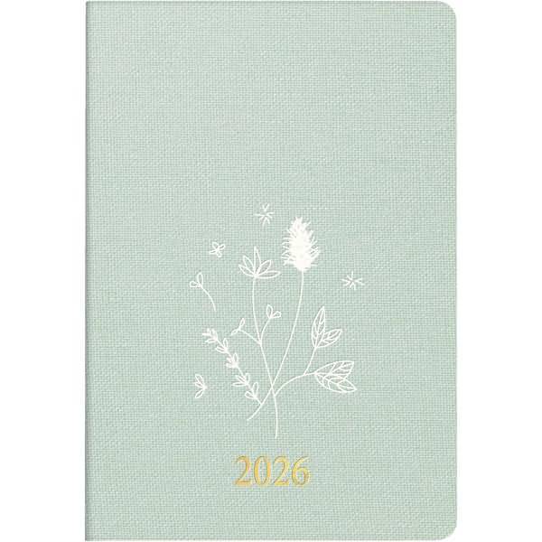 Taschenkalender Partner Industrie I 7,2x11,2cm 1 Woche/Seite Kunstleder Trend Wild Flowers 2026