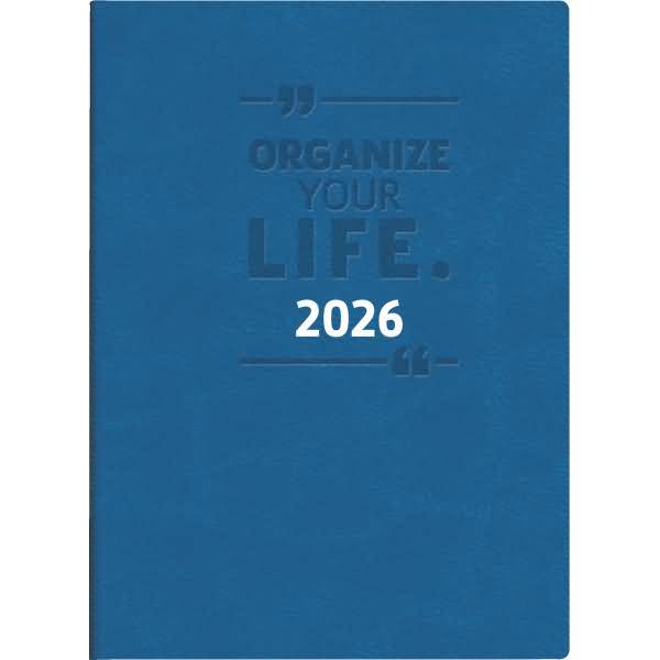 Taschenkalender Partner Industrie I 7,2x11,2cm 1 Woche/Seite Kunstleder Trend anthrazit 2026