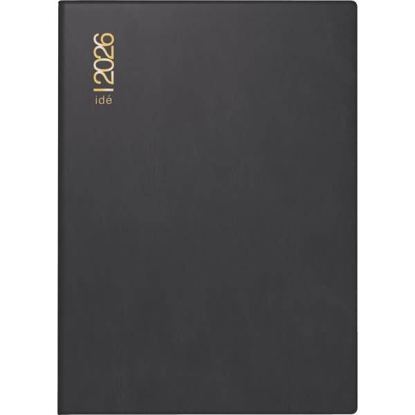 Taschenkalender Perfect/Technik I 10x14cm 1 Woche/2 Seiten PP (Polypropylen) schwarz 2026