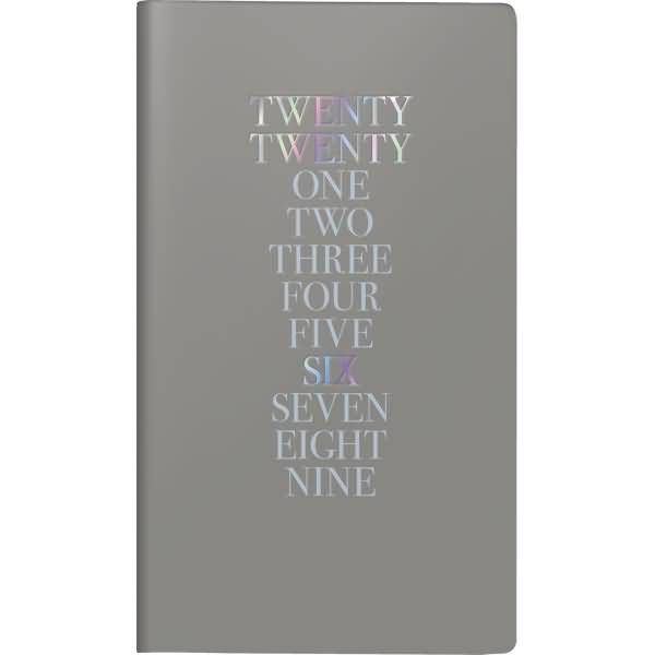 Taschenkalender Modell int. 8,7x15,3cm 1 Woche/2 Seiten Balacron Iridescvent 2026