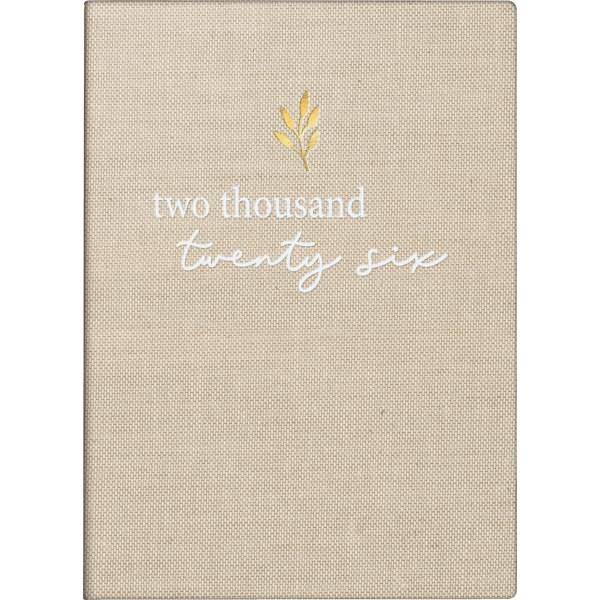 Taschenkalender Technik III 10x14cm 1 Tag/Seite Textil-Einband Icecoffee 2026