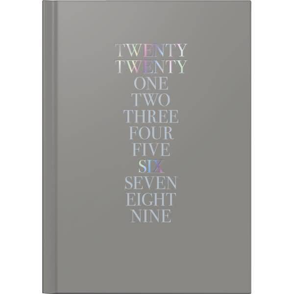 Buchkalender futura 2 A5 1 Woche/2 Seiten Balacron Iridescent dunkelgrau 2026