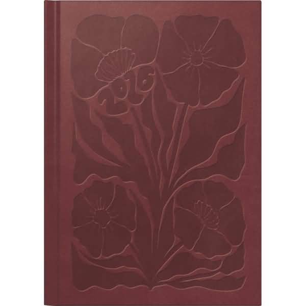 Buchkalender futura 2 A5 1 Woche/2 Seiten Kunstleder Just Enjoy orange 2026