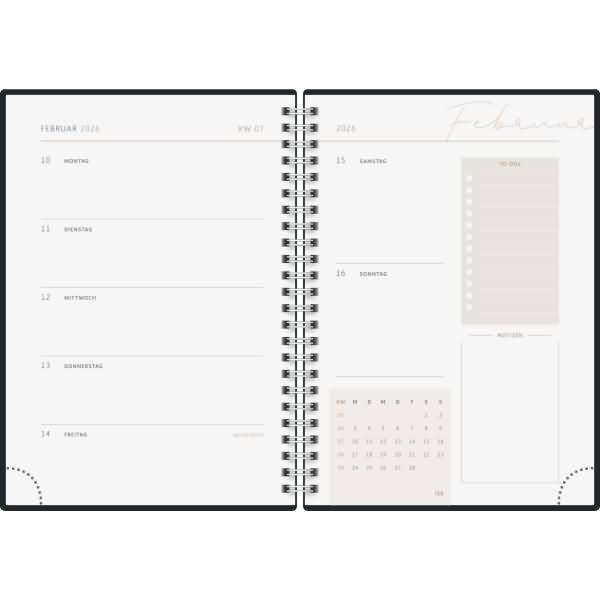 Wochenkalender Young Line 1 Woche/2 Seiten Grafik-Einband Colour Gradient 2026