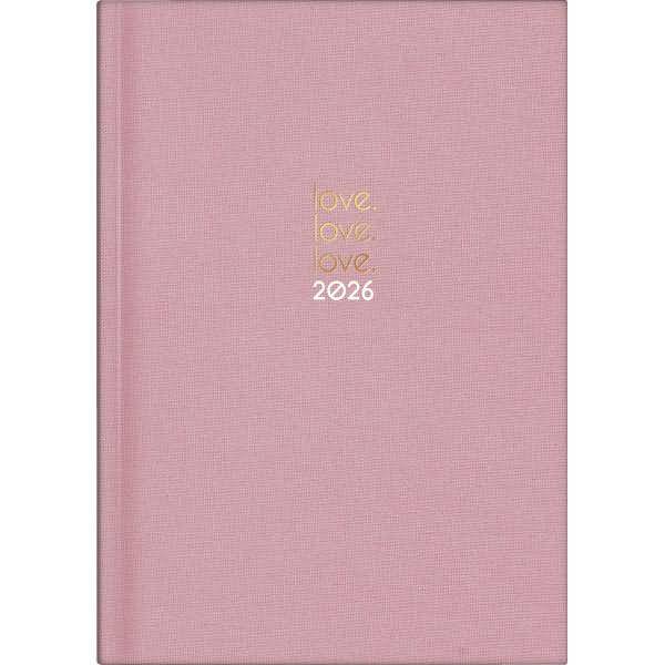 Wochenkalender Young Line 1 Woche/2 Seiten Kunstleder-Einband Fabulous hellgrau 2026