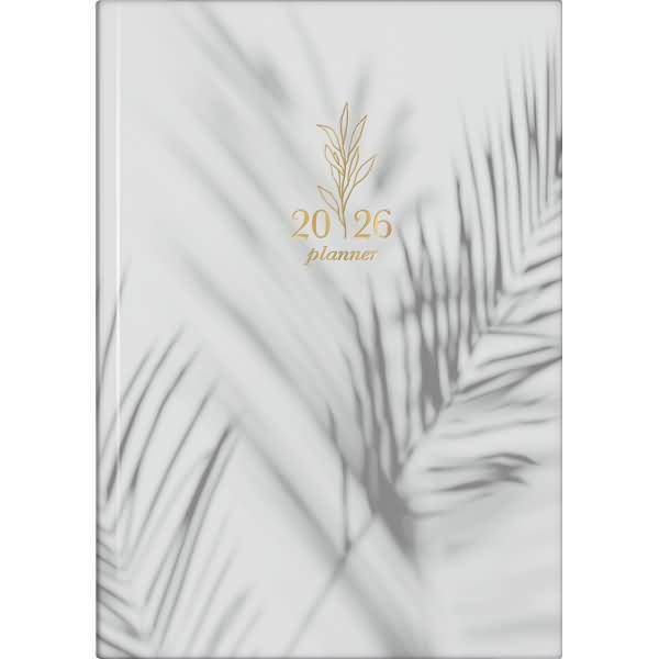 Wochenkalender Young Line 1 Woche/2 Seiten Grafik-Einband Shadows grau 2026