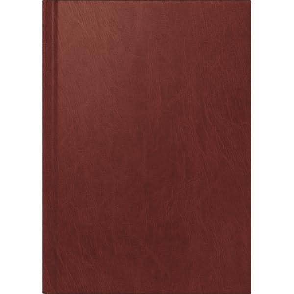 Buchkalender Chefplaner 14,5x20,6cm 1 Tag/Seite Miradur-Einband weinrot 2026