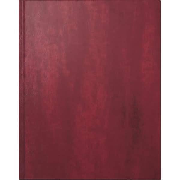 Buchkalender Managerkalender TM 20,5x26cm 1 Woche/2 Seiten Kunstleder rotbraun 2026