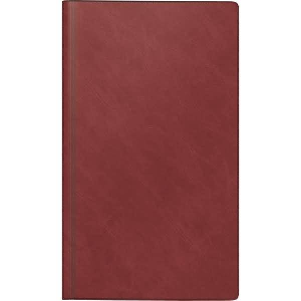 Buchkalender Reisemerker 10,2x17,2cm 1 Tag/Seite Kunststoff weinrot 2026