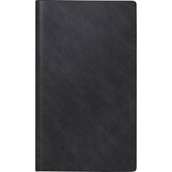 Buchkalender Reisemerker 10,2x17,2cm 1 Tag/Seite Kunststoff schwarz 2026