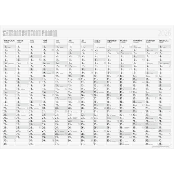 Wandkalender Young Design 86x61cm 2026