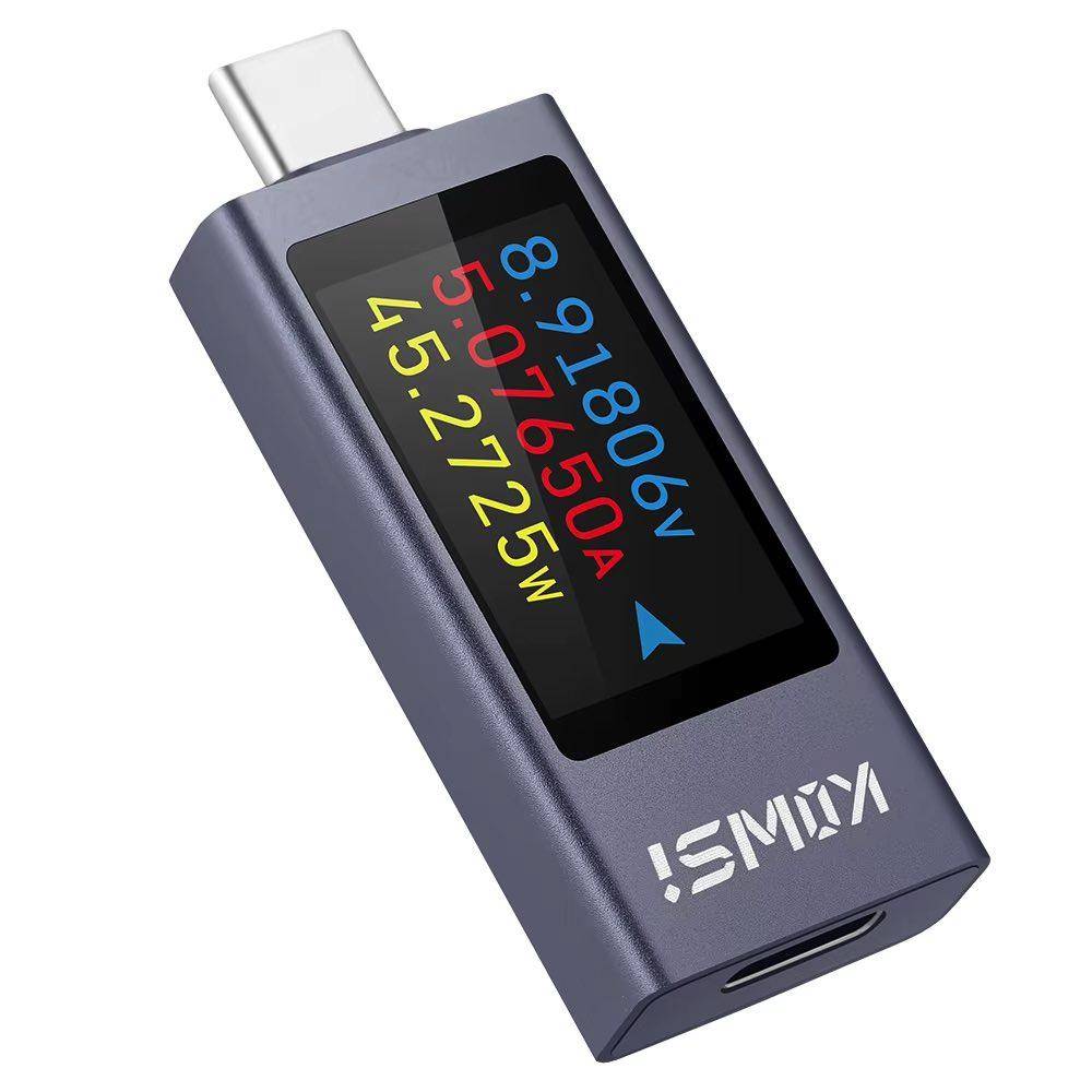 USB Tester KWS-2303C für USB-C, 4-30V, 12A, OLED Display, Metallgehäuse