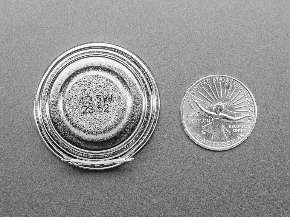 Adafruit Lautsprecher mit Kabel, 40mm, 4 Ohm, 5W