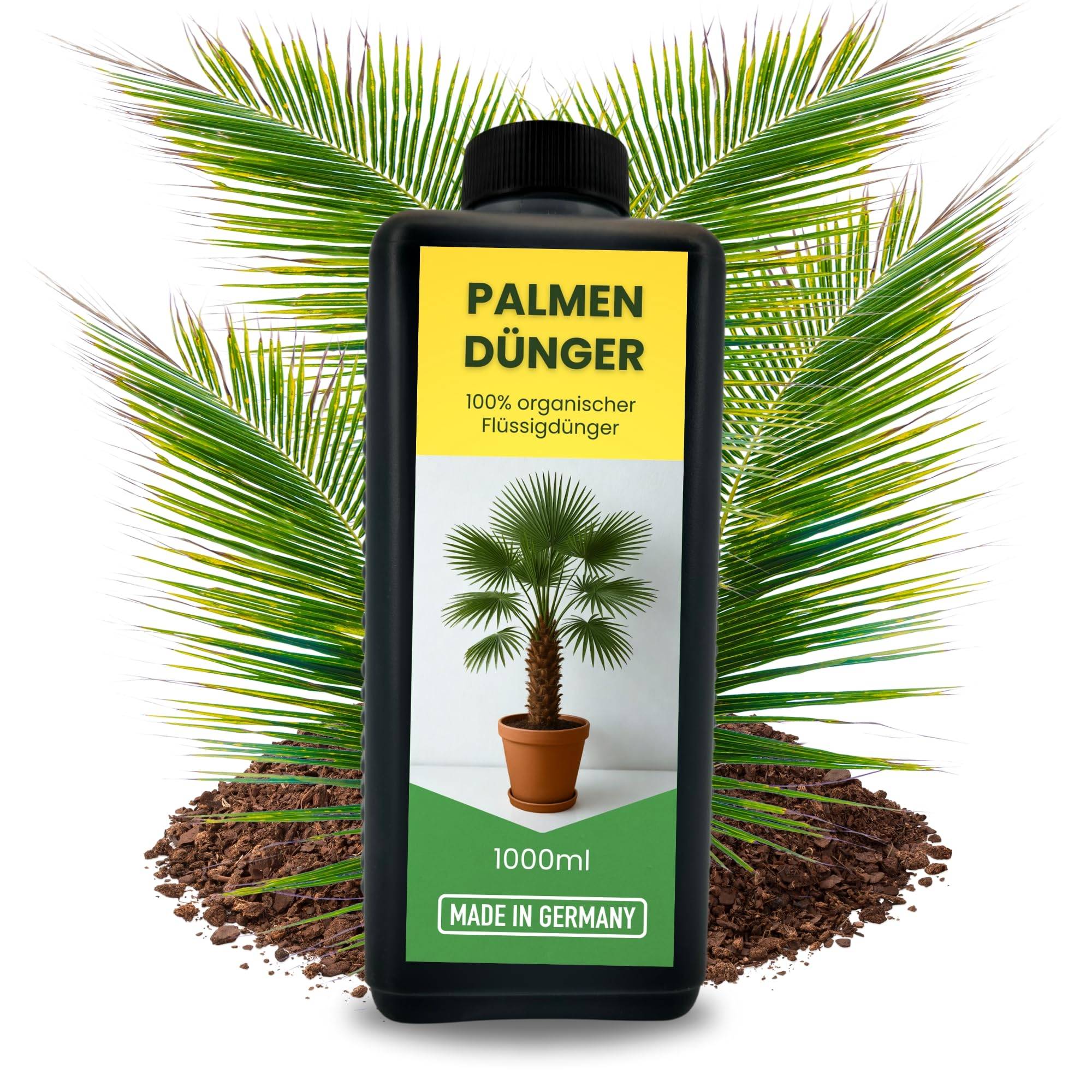 Natürlicher Hanfpalmendünger 1L Hanfpalme Dünger Palmendünger 1 Liter Flüssigdünger für drinen und draußen Außen Pflanzendünger Pflanzenstä