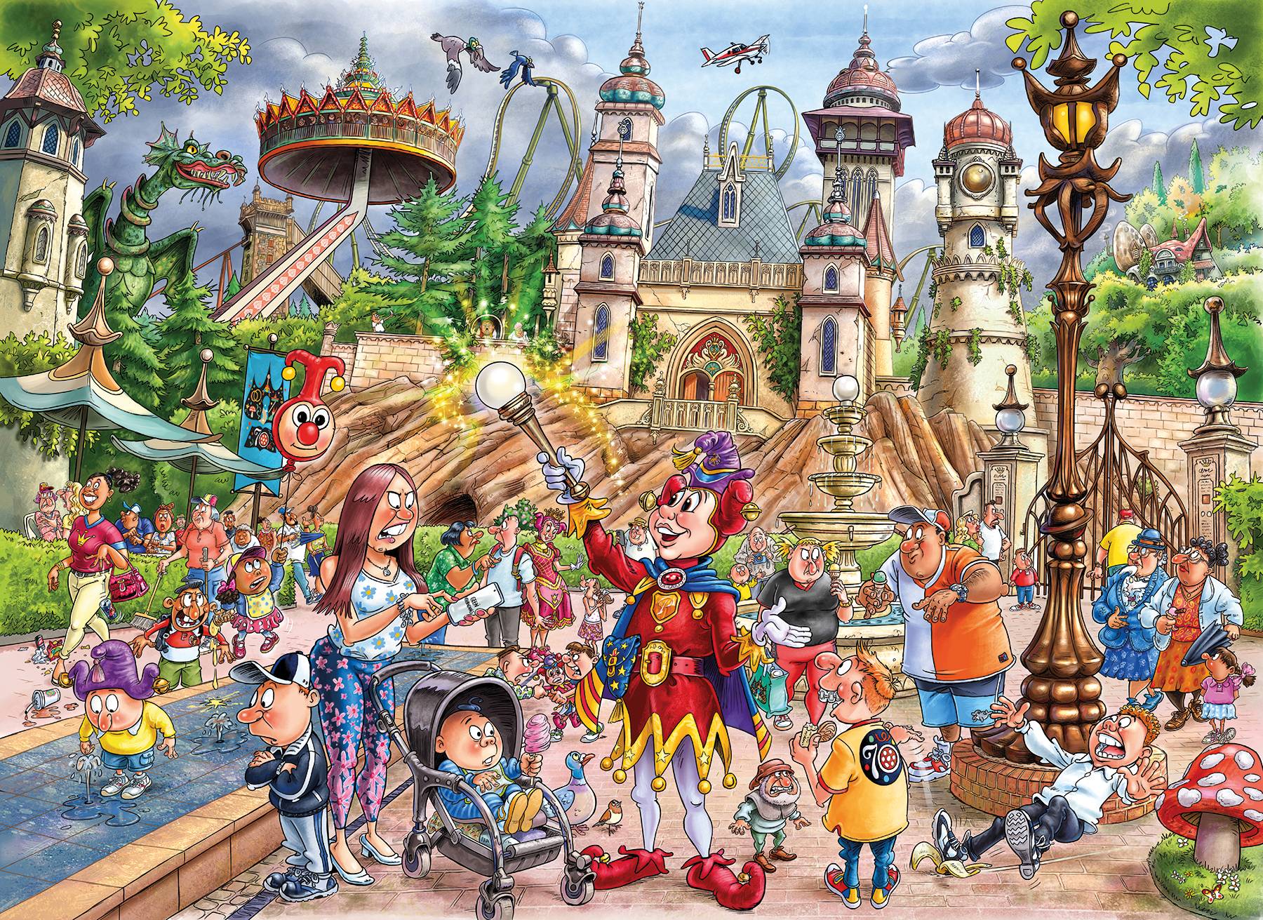 Wasgij Mystery Efteling, Welt voller Wunder , 1000 Teile Puzzle