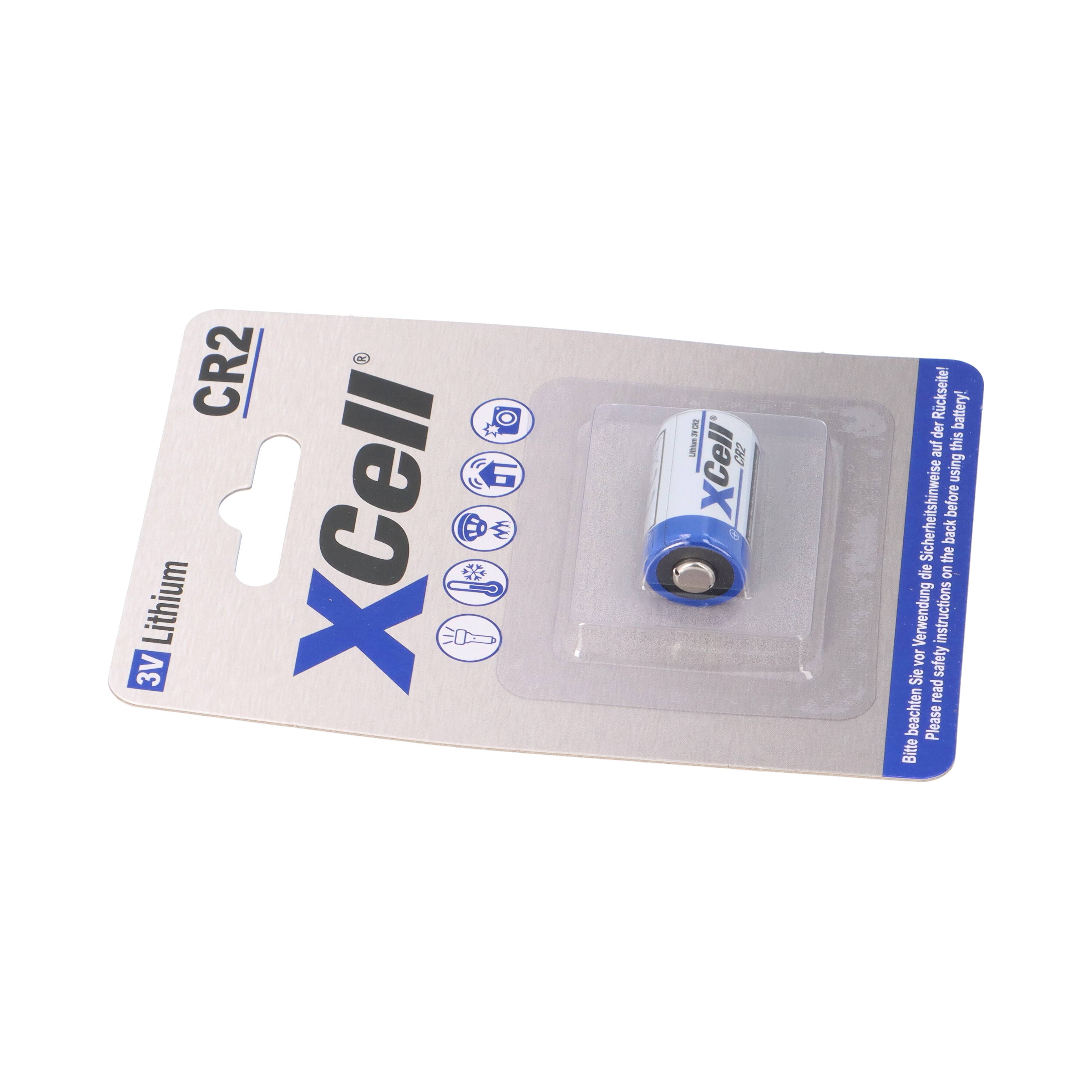10x XCell CR2 Lithium-Batterie 3V – 900mAh Spezialzelle