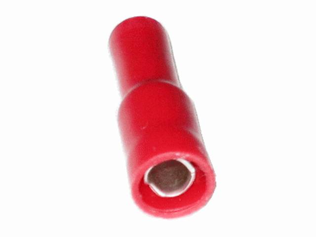 0,5mm²-1,5mm² (4mm) PVC Rundsteckhülsen ROT (100 Stück)
