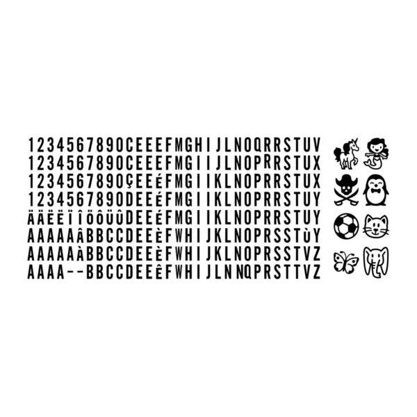 Textil Stempel Tinte schwarz