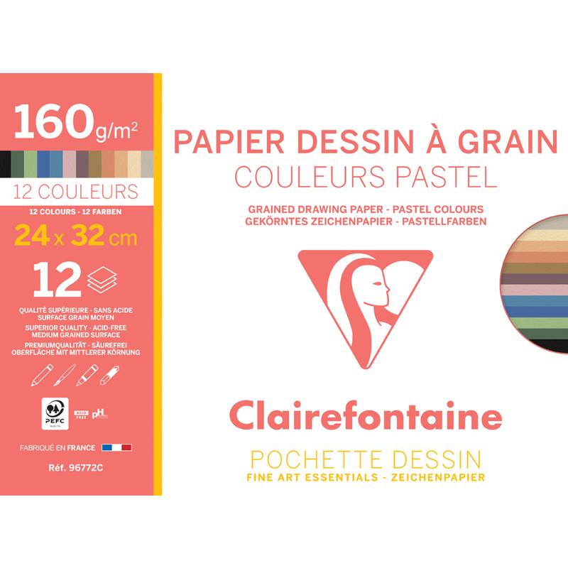 Clairefontaine Künstlerpapier "à Grain", 240 x 320 mm