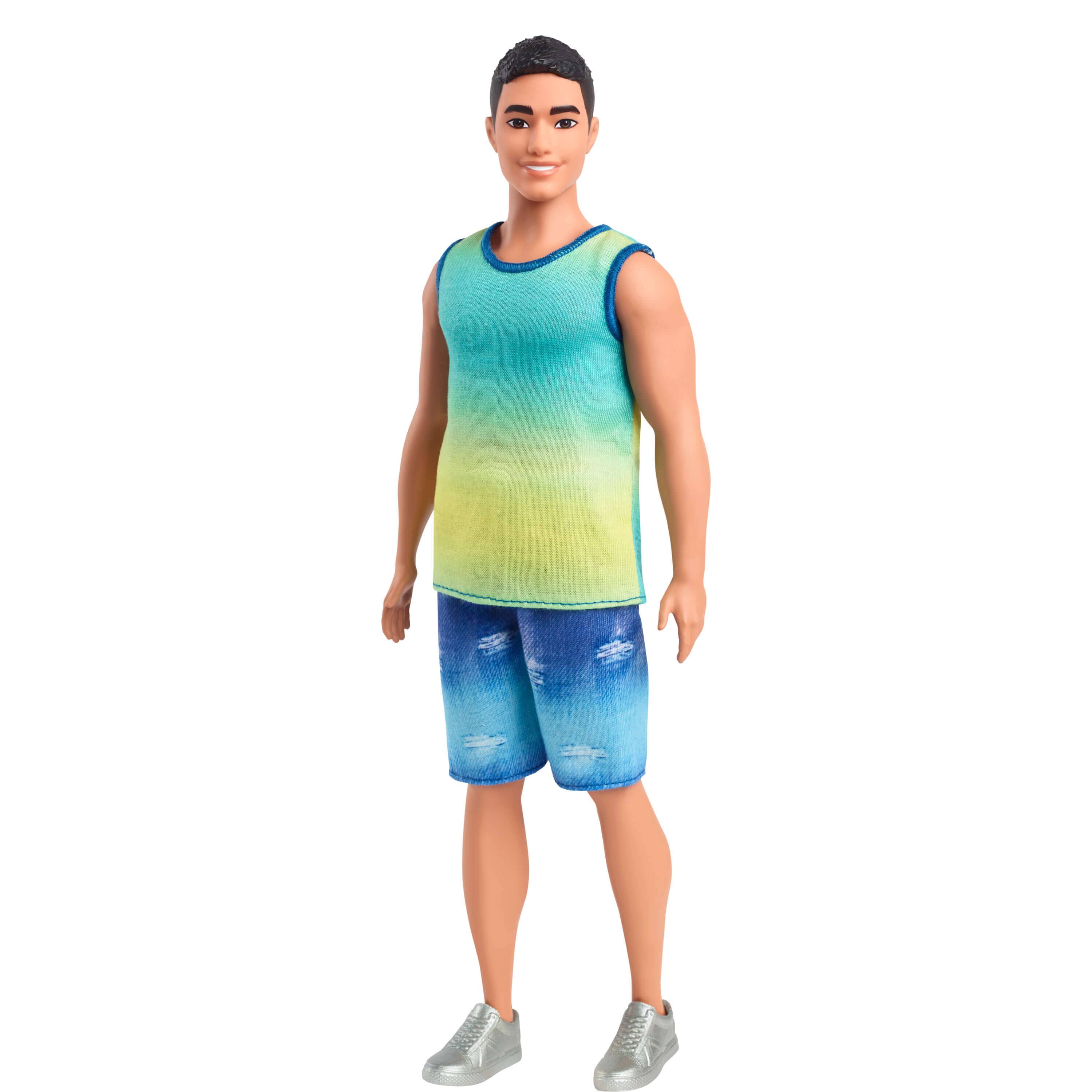 Mattel DWK44; HYV00 - Barbie Fashionista Ken-Puppe - Ombre Tank - % OS; VOL %