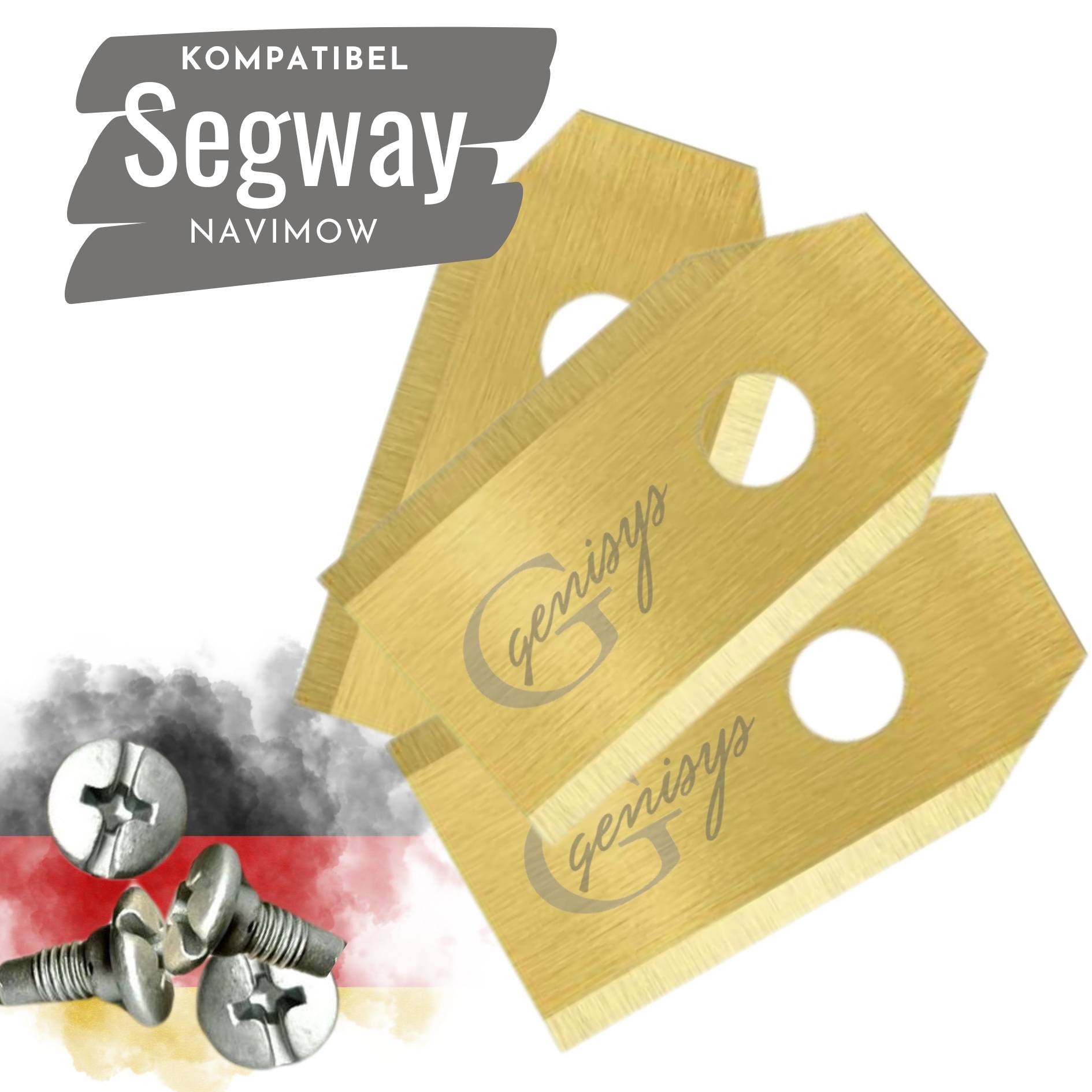 Genisys 18 Titan Ersatzmesser kompatibel mit Segway Navimow Ti3 0,75mm Ersatzklingen - LongLife - 1-Loch bruchsicher [DIN EN 50636 geprüft],18,Stück