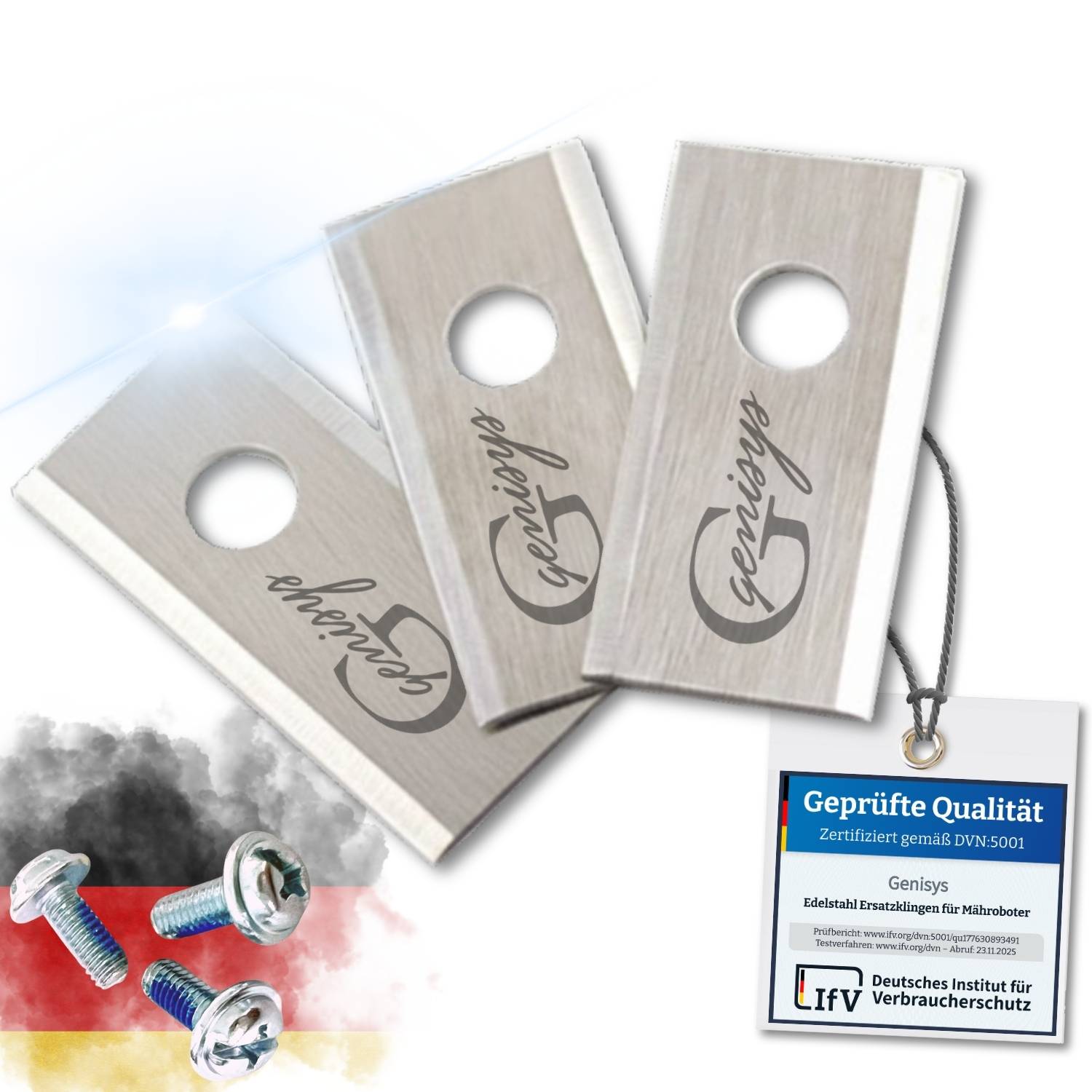 Metallplatten der Marke „Genisys