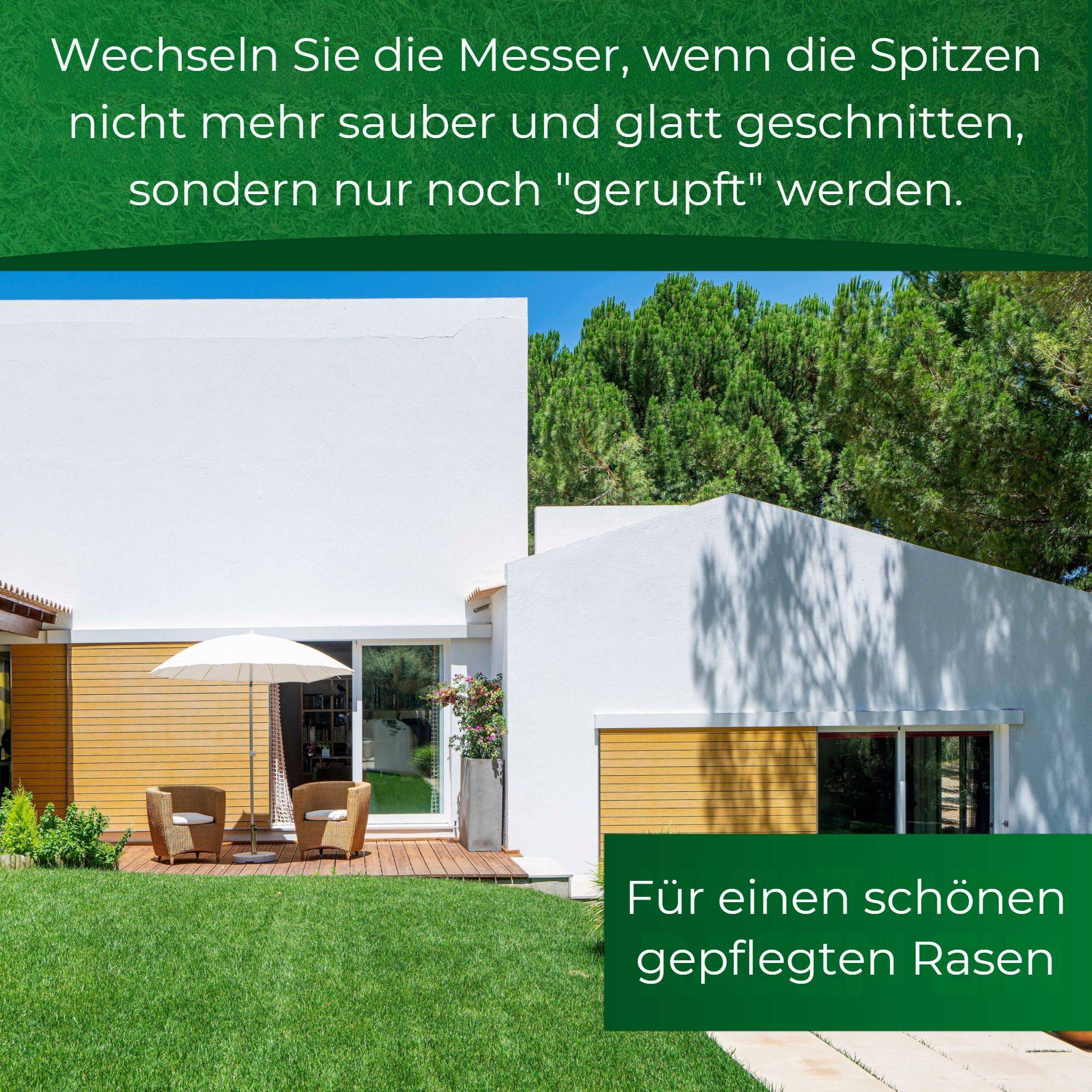 Genisys Titan Ersatz Messer kompatibel mit Husqvarna Automower Mähroboter Klingen - LongLife - bruchsicher [DIN EN 50636 geprüft],9,Stück