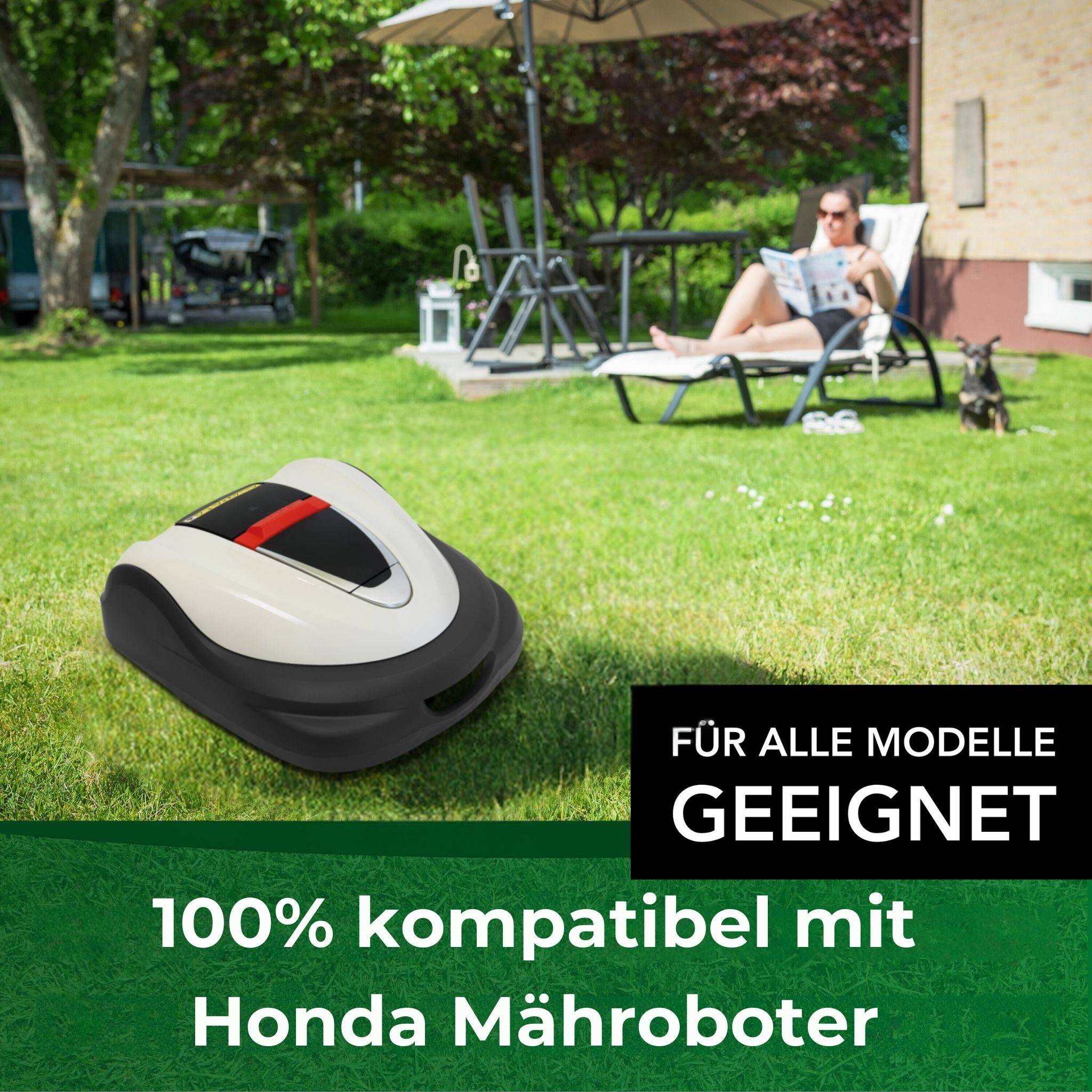 Genisys Ersatz Messer kompatibel mit Honda Miimo Mähroboter HRM Live Klingen - LongLife Edelstahl - bruchsicher [DIN EN 50636 geprüft],9,Stück