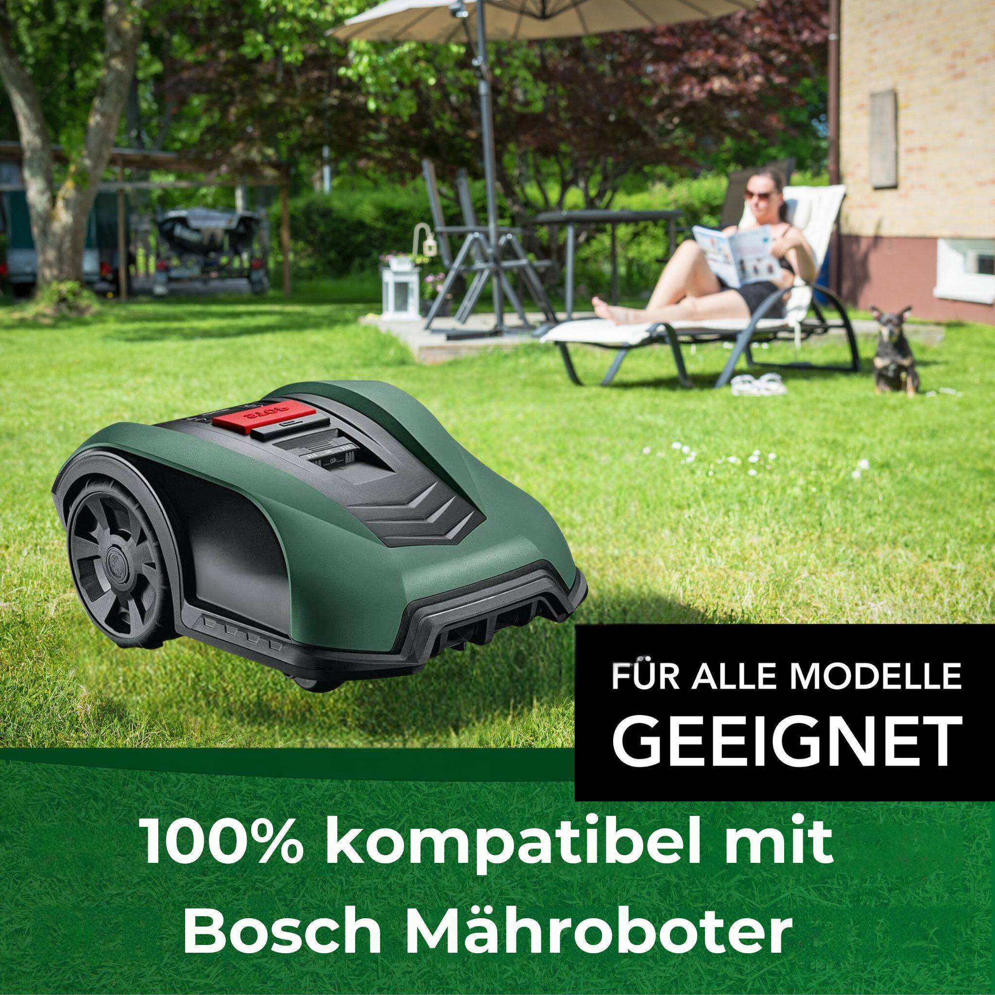 Genisys Ersatz Messer kompatibel mit Bosch Indego Mähroboter Klingen - LongLife Edelstahl - bruchsicher [DIN EN 50636 geprüft],30,Stück